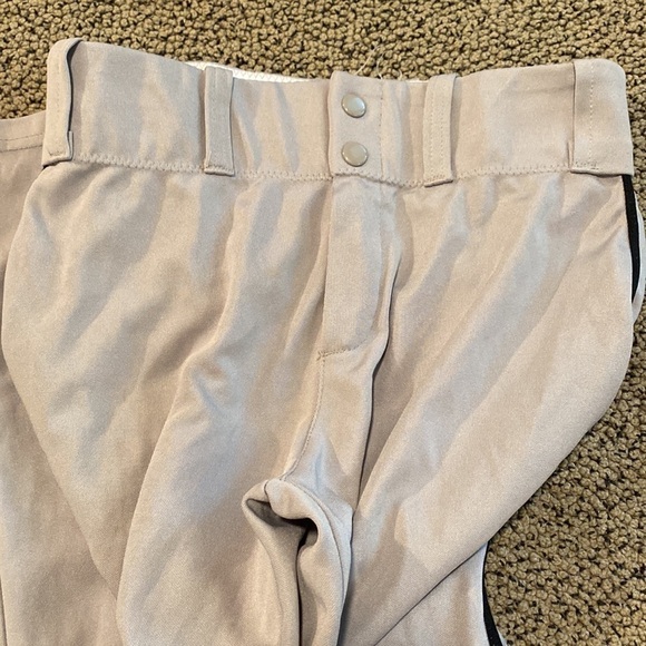 Alleson Gray Baseball Pants Size Youth Large in EUC - Picture 3 of 5